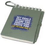 Lig Mini recycled outdoor soft cover notebook and ballpoint pen set (black ink) - Image 2