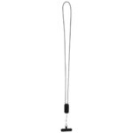 Anser recycled plastic smartphone lanyard with 27W 5-in-1 built-in cable